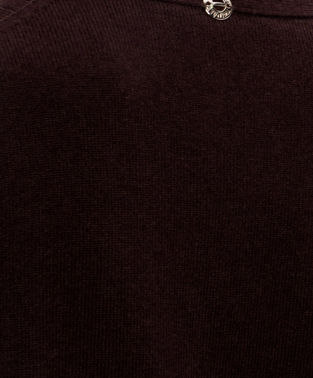 Twinset Коричневый пуловер из шерсти в узор 262AP3021 изображение 5