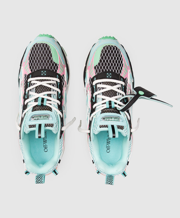 Off-White Голубые кроссовки Be Right Back OWIA289S26FAB004 изображение 4