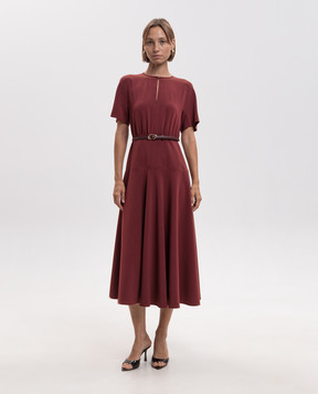 Max Mara Бордова сукня міді ZORRO MSTZORRO
