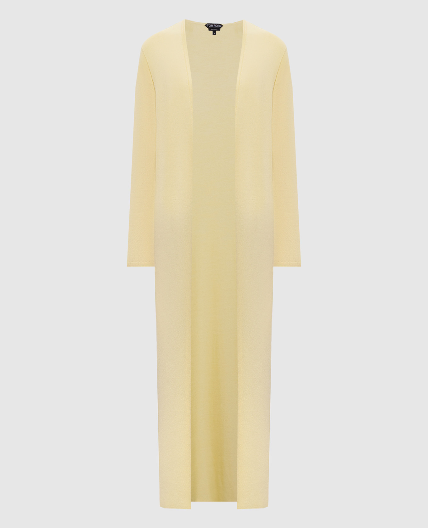 Жовтий подовжений кардиган