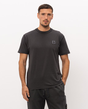 Stone Island Серая футболка с нашивкой логотипа L2S152100026S0057