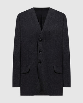 Jil Sander Серый жакет из шерсти J02BN0261J40333