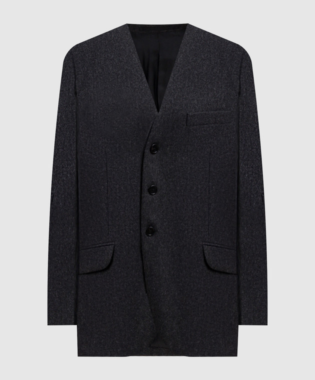 Jil Sander Сірий жакет з вовни J02BN0261J40333