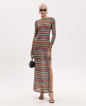 Missoni Сукня з відкритою спиною у візерунок MC26SQ03BR014J
