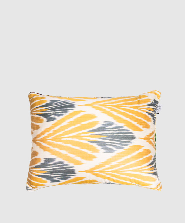 Les Ottomans Бежевая декоративная подушка из шелка в принт V68540X50D изображение 2