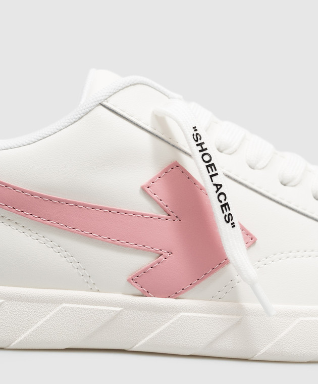 Off-White Детские белые кроссовки End of Play с тиснением логотипа OF06027655 изображение 5