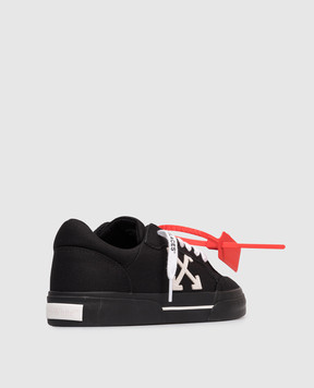 Off-White Черные кроссовки Vulcanized OWIA288C99FAB003
