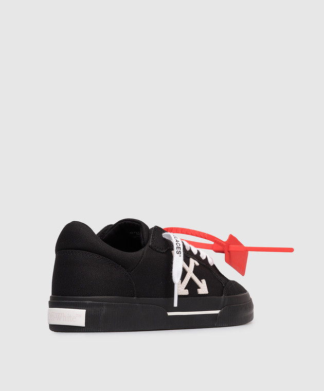 Off-White Черные кроссовки Vulcanized OWIA288C99FAB003 изображение 3