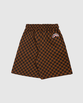Sprayground Дитячі коричневі шорти Makes The World Go Round SPY1439E