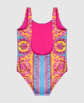 Versace Дитячий рожевий купальник в принт 10211231A16912