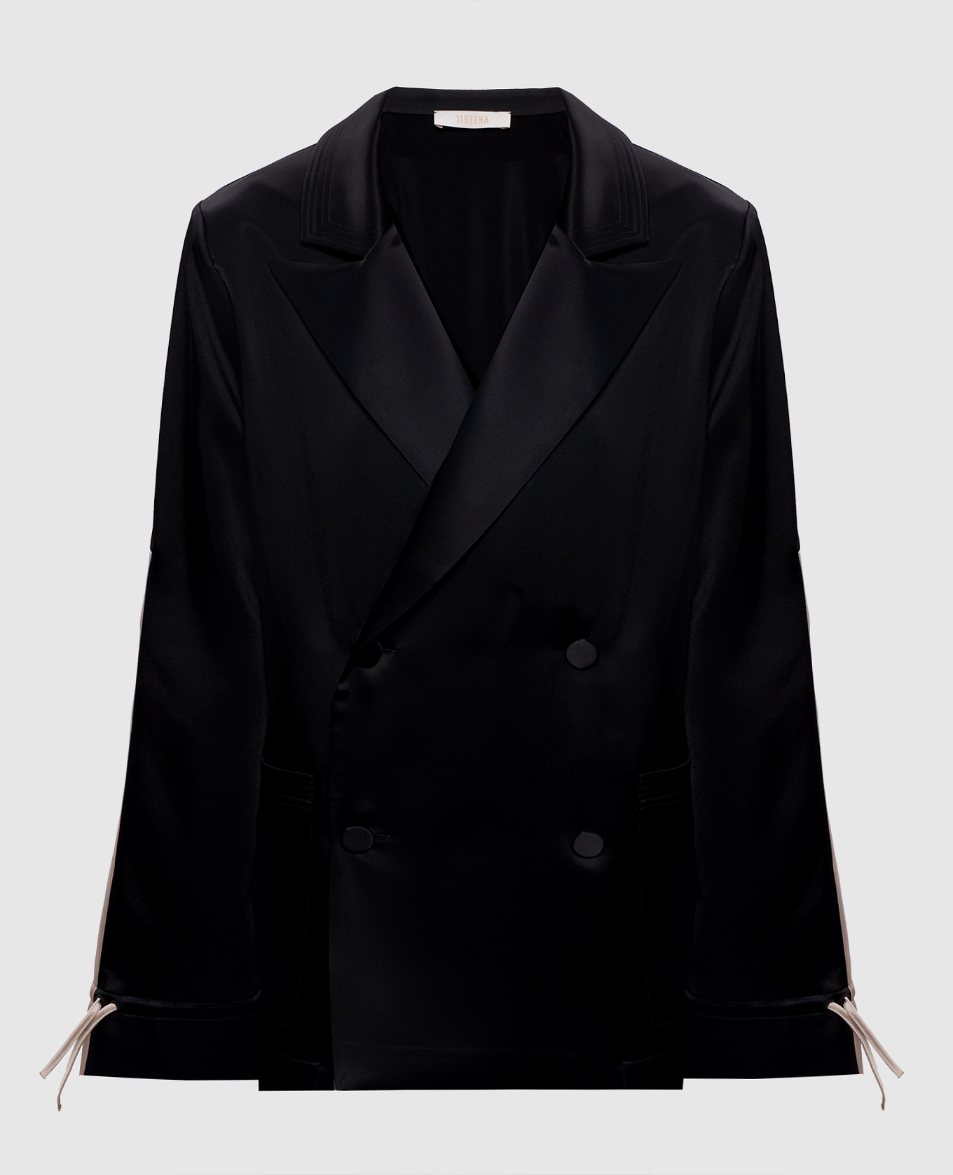 Чорний двоборний жакет Cometa