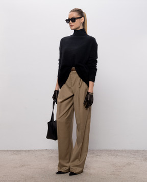 Max Mara Коричневые брюки LAGO из шерсти MSTLAGO