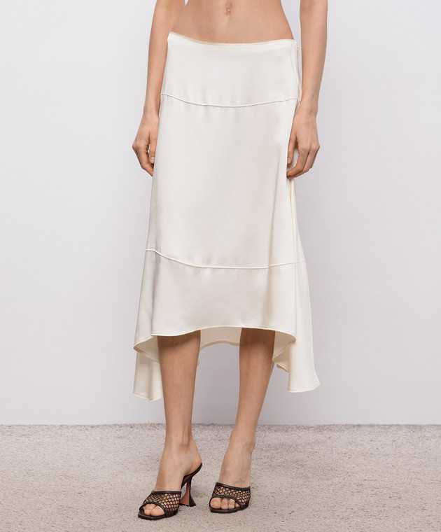 Victoria Beckham Спідниця кольору айворі 1226WSK007245A зображення 3