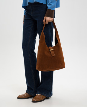 Simkhai Коричнева замшева сумка-хобо Khai 425H001KSUE