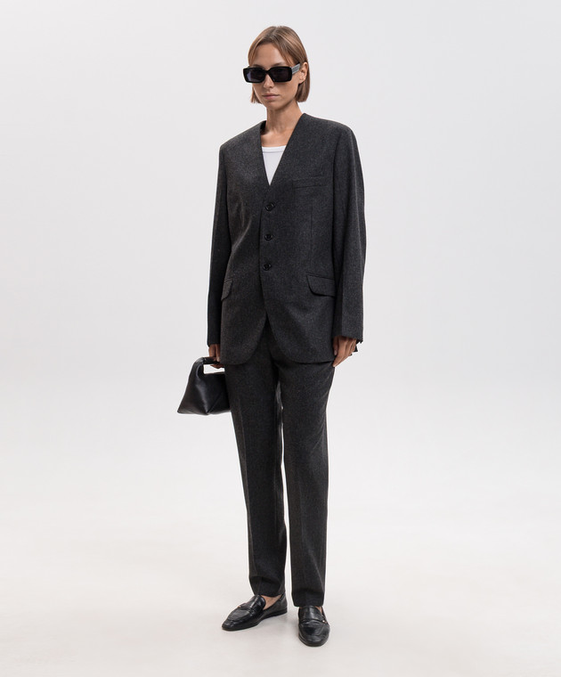 Jil Sander Серые брюки из шерсти J02KA0392J40333 изображение 2