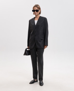 Jil Sander Серые брюки из шерсти J02KA0392J40333