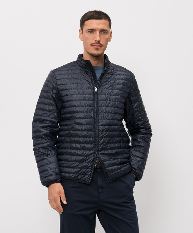 Woolrich Синя куртка з принтом логотипа CFWOOU2175MRUT5268 зображення 3