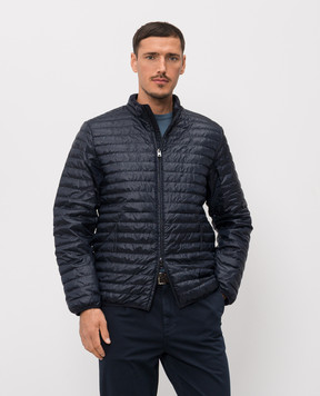 Woolrich Синя куртка з принтом логотипа CFWOOU2175MRUT5268