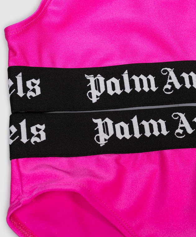 Palm Angels Дитячий рожевий купальник з візерунком логотипа PGFE002S26JER001 зображення 3