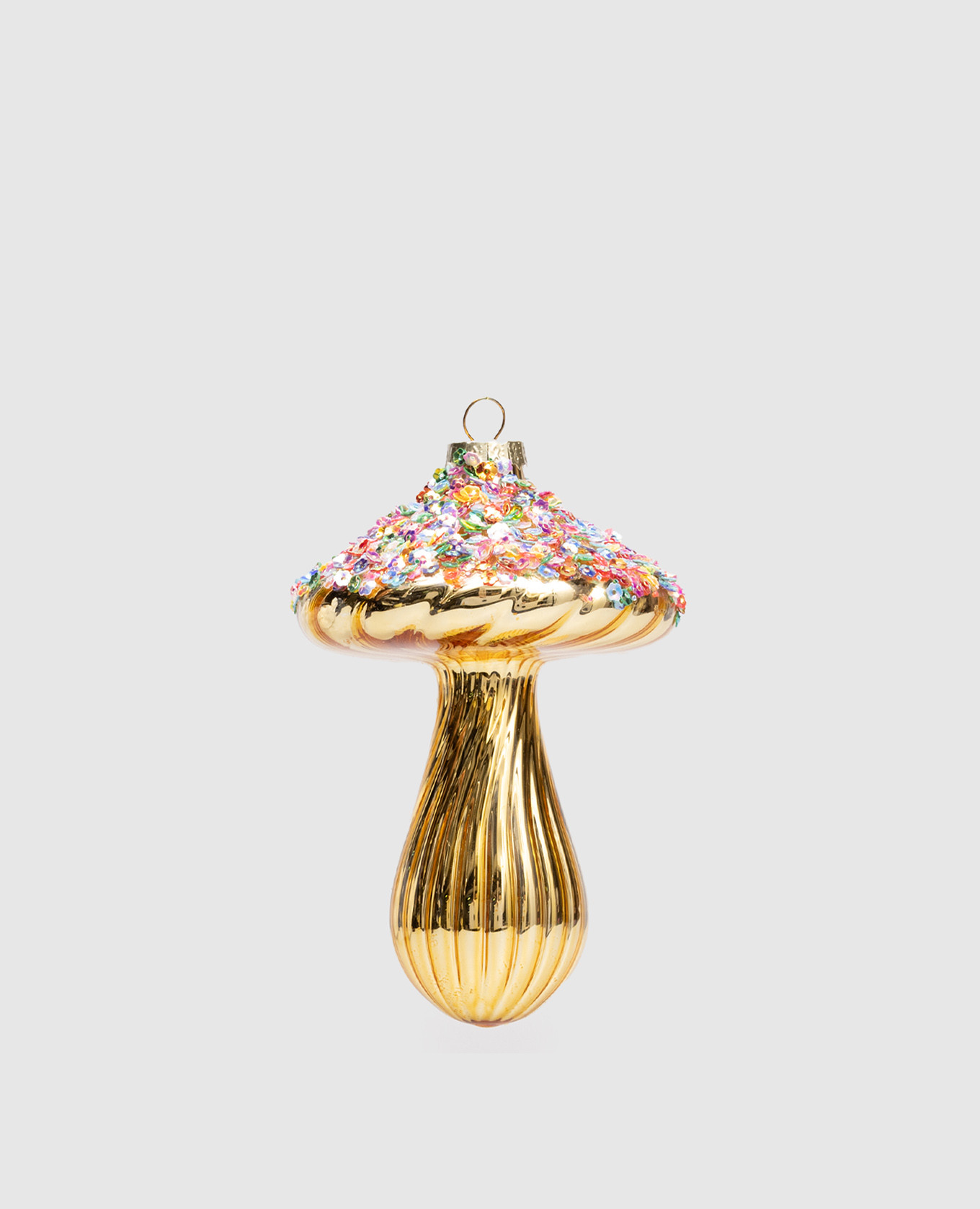 

Елочная игрушка Mushroom, Золотистый, Елочные украшения