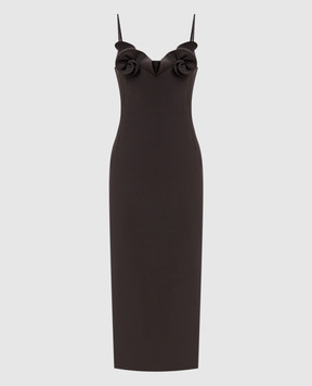 Magda Butrym Коричневое платье из шерсти DRESS41133726