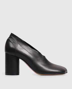 Maison Margiela MM6 Чорні шкіряні туфлі S59WL0107P7557