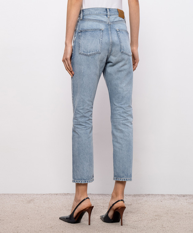 Saint Laurent Голубые джинсы с эффектом потертости 813269Y35AQ изображение 4