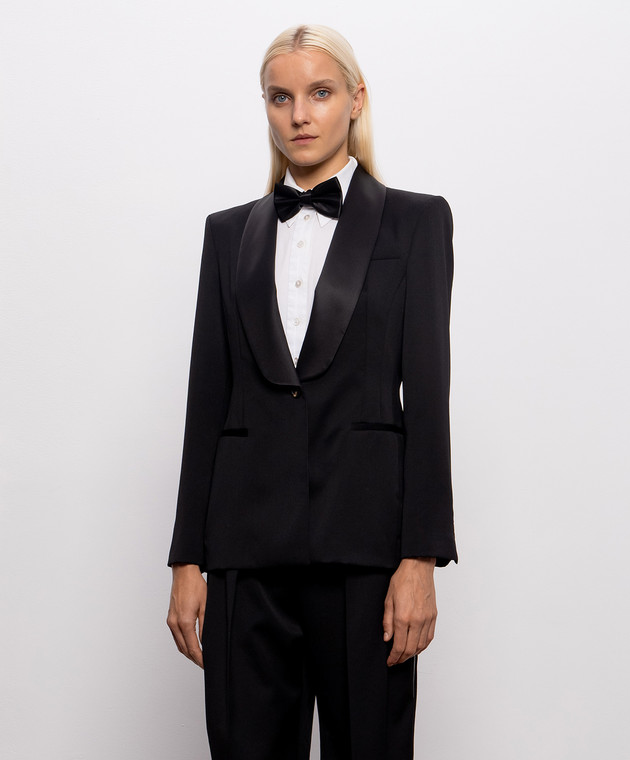 Brunello Cucinelli Чорний жакет з вовни MD0017068 зображення 3