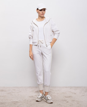 Peserico Білі меланжеві джогери P04531J02347A