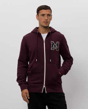 Moncler Бордова спортивна куртка з монограмою логотипа L20918G0000289AUJ