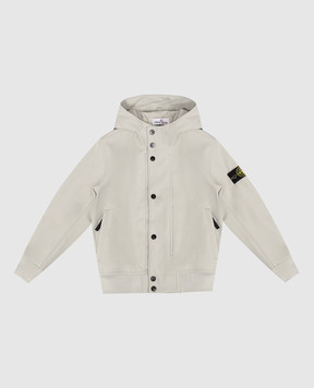 Stone Island Дитяча сіра куртка з патчем логотипа L1S164100001S0A2268