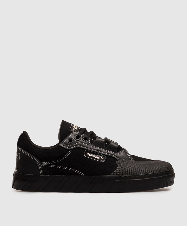 Off-White Черные замшевые кроссовки Vulcanized M296C9L001