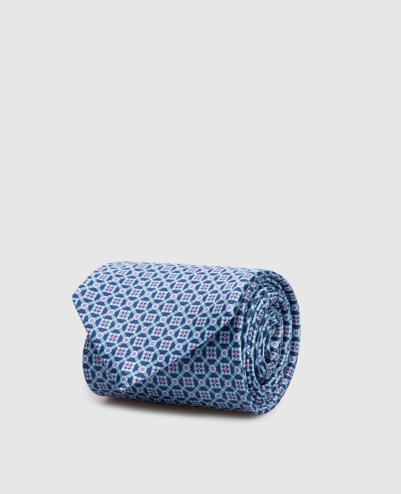 

Голубой галстук из шелка в узор Luxury, Галстуки