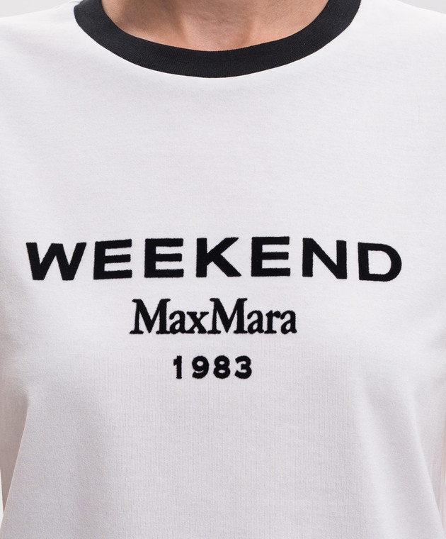 Max Mara Weekend Белая футболка EDISON WKDEDISON изображение 5