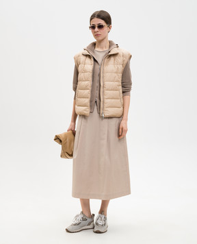 Peserico Коричневая спортивная куртка с льном S99115F129056T