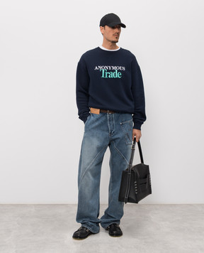 JW Anderson Сині джинси з патчем логотипа DT0126PG1849