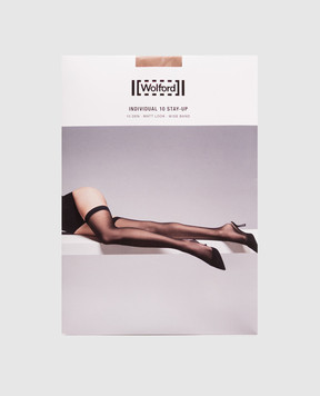 Wolford Панчохи бежевого кольору INDIVIDUAL 10 den 21663