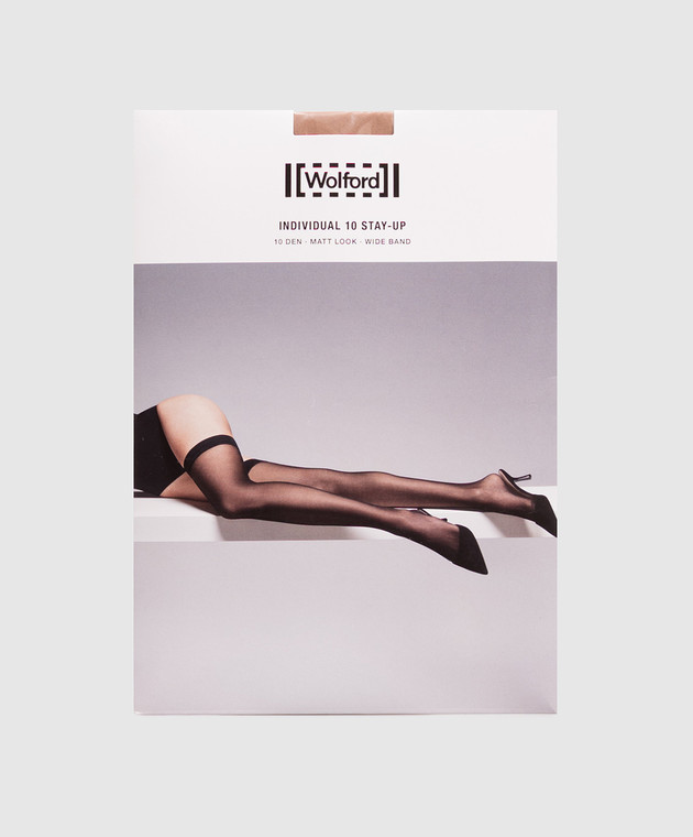 Wolford Чулки бежевого цвета INDIVIDUAL 10 den 21663