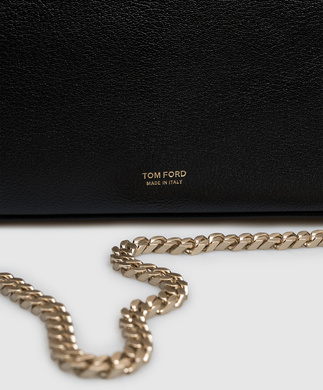 Tom Ford Черная кожаная сумка L1941LGO074V изображение 4