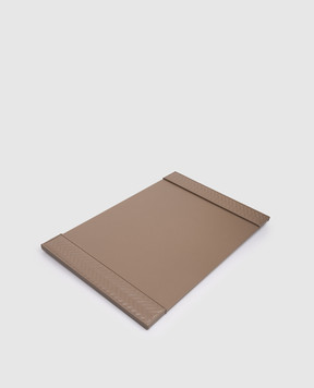 Giobagnara Коричневий шкіряний килимок для столу DSBLTCRV24