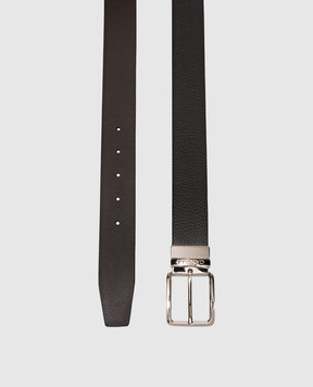 Canali Кожаный двухсторонний ремень с логотипом KA0052950C