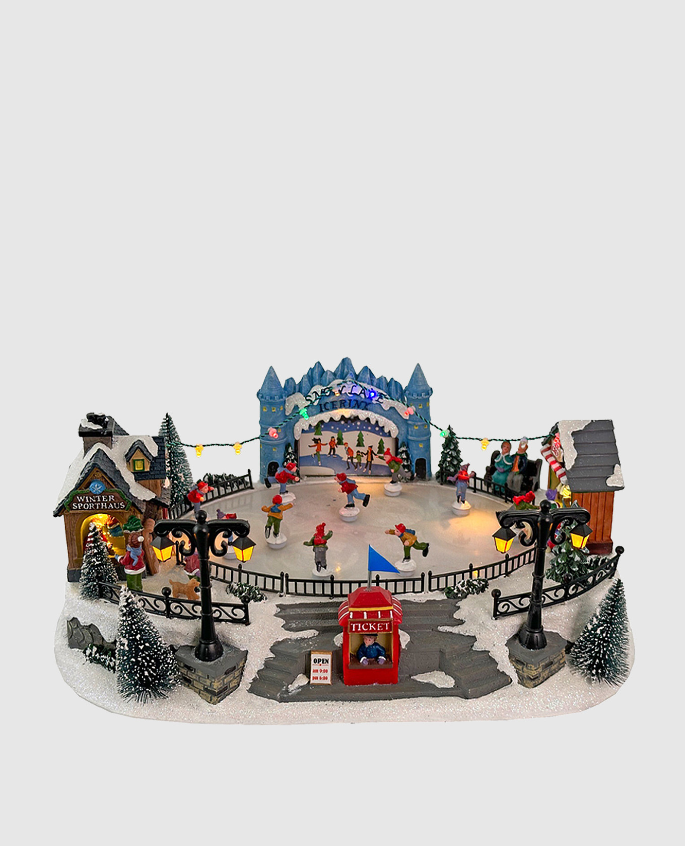 

Рождественский каток с музыкой и подсветкой, Разноцветный, Елочные украшения