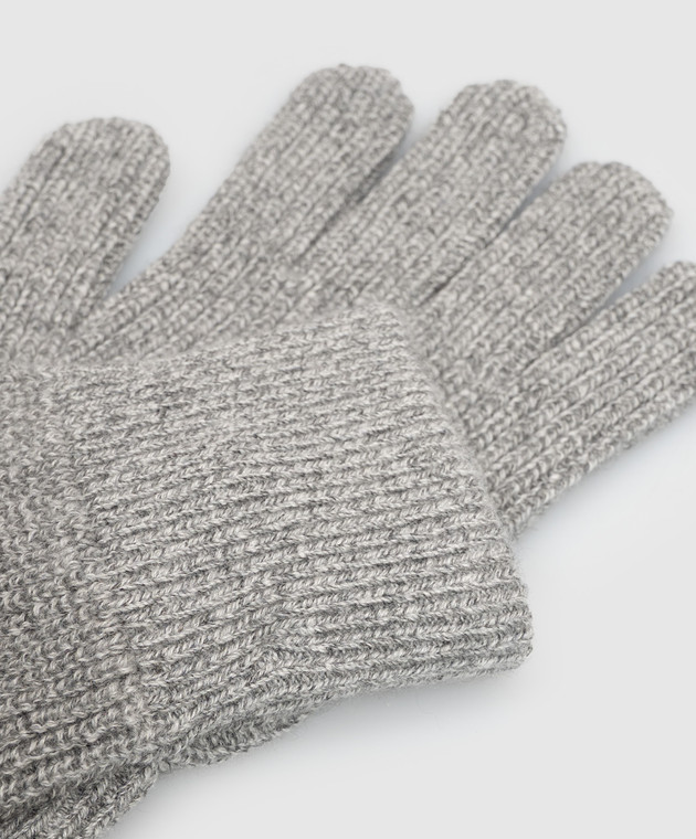 Brunello Cucinelli Перчатки серого цвета из кашемира MQS95908 изображение 3