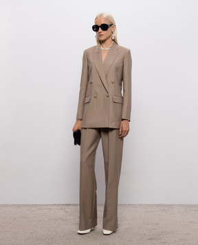 Valentino Коричневі штани з вовною 9B3RB766A6D