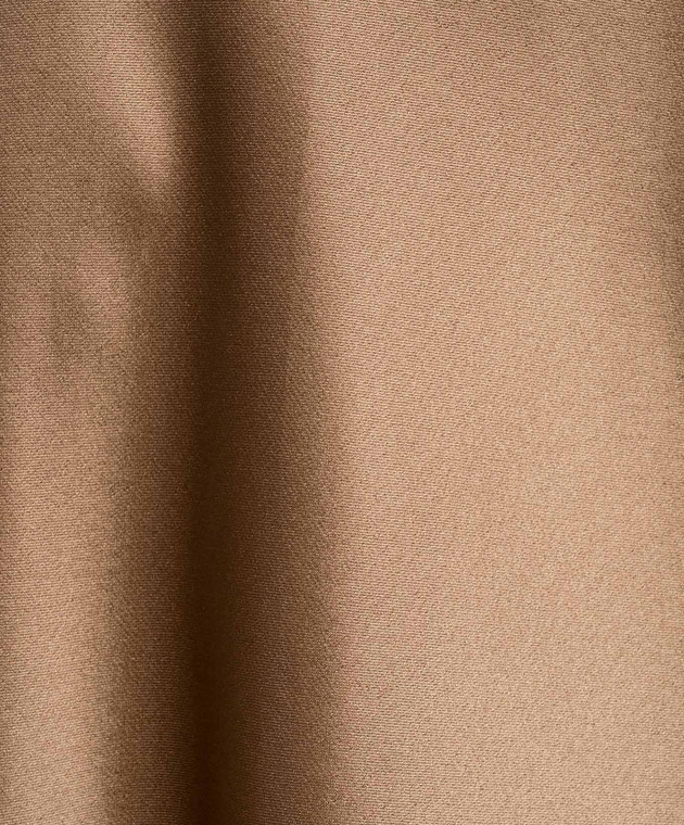 Gabriela Hearst Коричневая юбка Frei из шелка 4263046S096 изображение 5