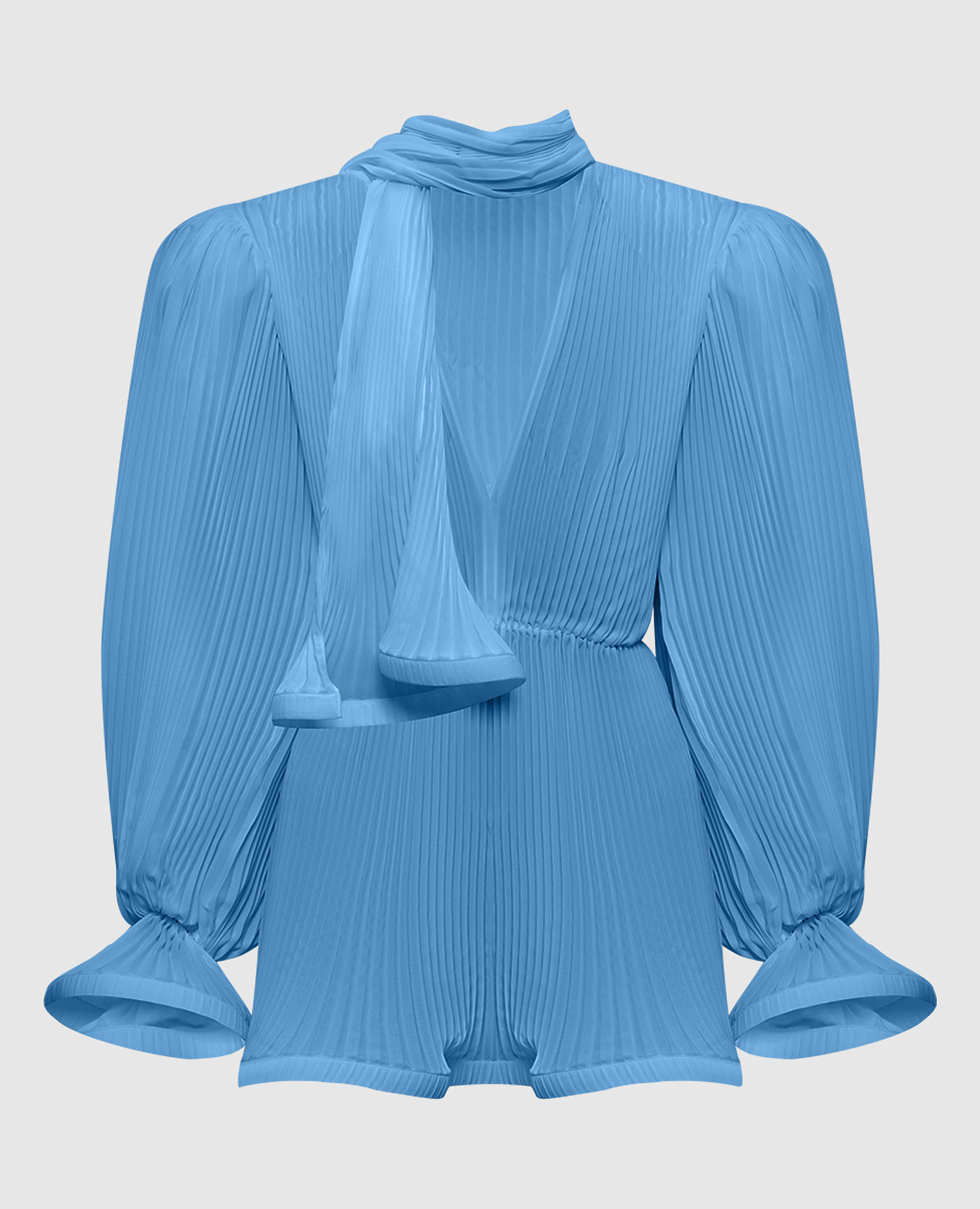 Голубое платье мини Puffy