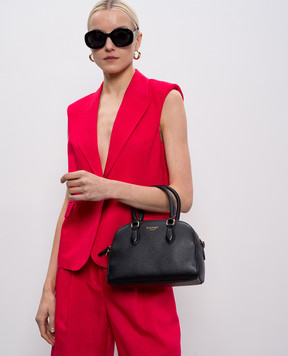 Twinset Черная сумка-тоут с фактурным логотипом 261TB7231