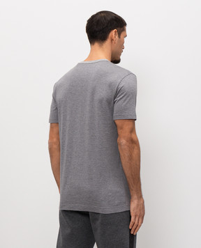 Dolce&Gabbana Серая футболка с принтом логотипа G8PT1TG7PZI