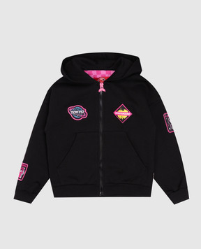 Sprayground Дитяча чорна спортивна куртка Shark in Japan SPY1554GBLK
