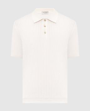 Bilancioni Поло в рубчик кольору айворі BE2661054772